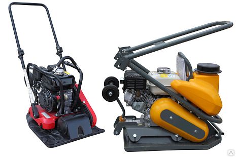 Виброплита DDE VP60-СК (дв. Loncin, 6,5 л.с, плита 500×360 мм, до 380 кв. м/час, 65 кг, гл. упл. 28 см, колеса)