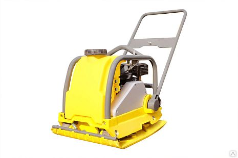 Виброплита DDE VP80-СК (дв. Loncin, 6,5 л.с, плита 640×420 мм, до 420 кв. м/час, 85 кг, гл. упл. 35 см, колеса)