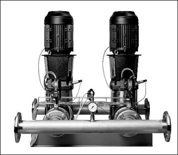 Установка пожаротушения HC-FS-V 1/1 BM 32-4-2A G1-B-80-25-S0T1000002000 на базе насосов BM, PN25 5-320 м3/ч ISTRATEX