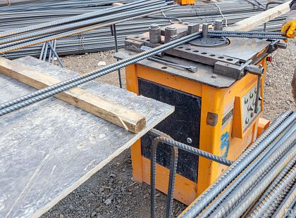 Станок для гибки арматуры диаметром 10 - 20 мм, стальное основание, обрезиненная рукоятка 600 мм КОБАЛЬТ